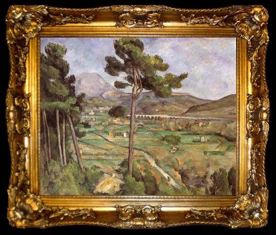 framed  Paul Cezanne Mont Sainte-Victoire, ta009-2